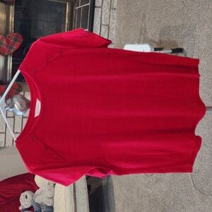 Red Liz Claiborne Top